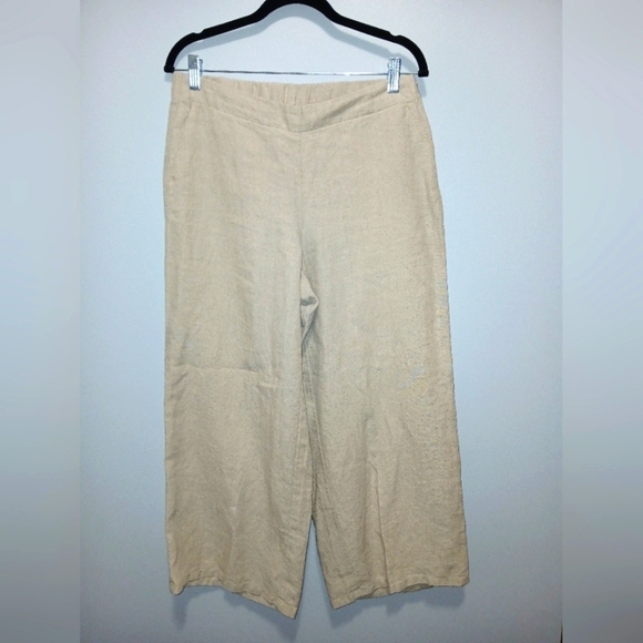 J. Jill Pants - J. Jill Love Linen Pants Women Small Minimalist Granola Girl Office Wear